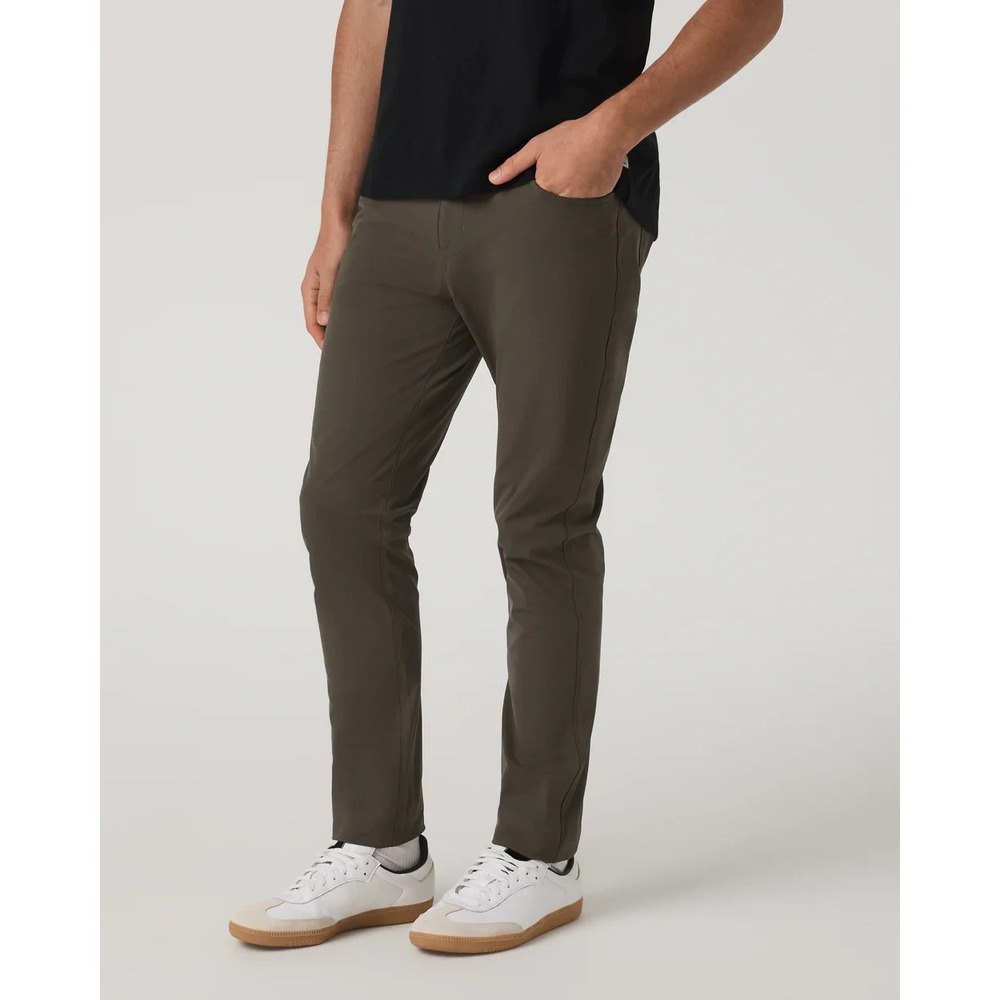 Vuori Men's Meta Athletic Slim Fit Dark Oregano 5-Pocket Stretch Pant 30x31